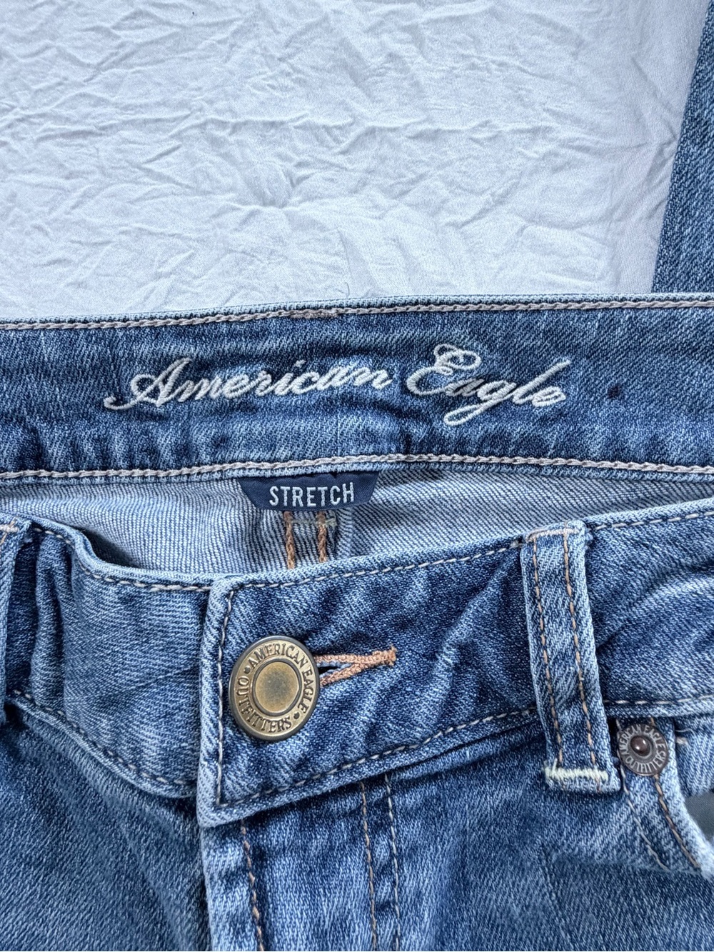 Vintage American Eagle Outfitters Super Low Rise Favorite Boyfriend Jeans - Picture 8 of 11